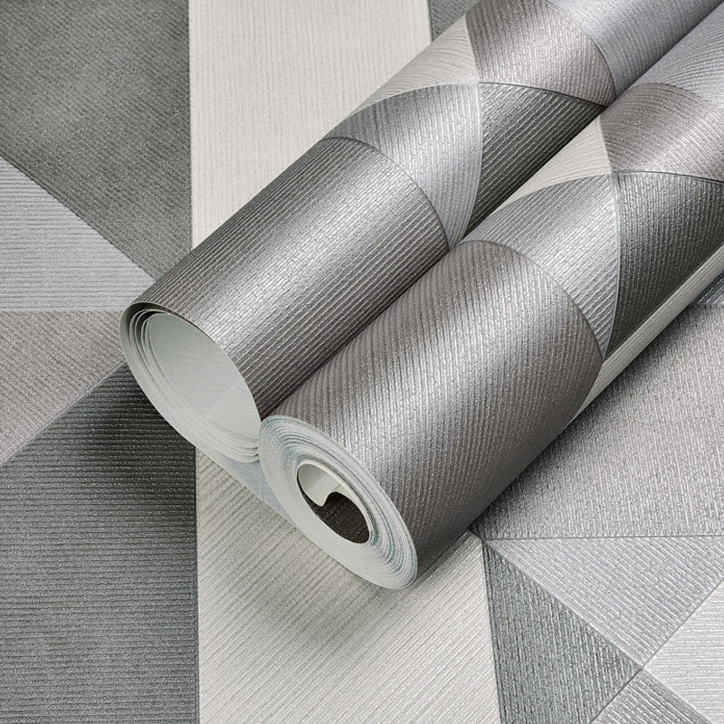 Rhombus Geometric Wallpaper Contemporary Textured Wall Art in Dark Color for Living Room Clearhalo 'Modern wall decor' 'Modern' 'Wallpaper' Wall Decor' 1225171