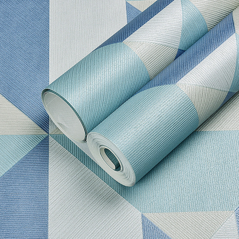 Rhombus Geometric Wallpaper Contemporary Textured Wall Art in Dark Color for Living Room Clearhalo 'Modern wall decor' 'Modern' 'Wallpaper' Wall Decor' 1225175