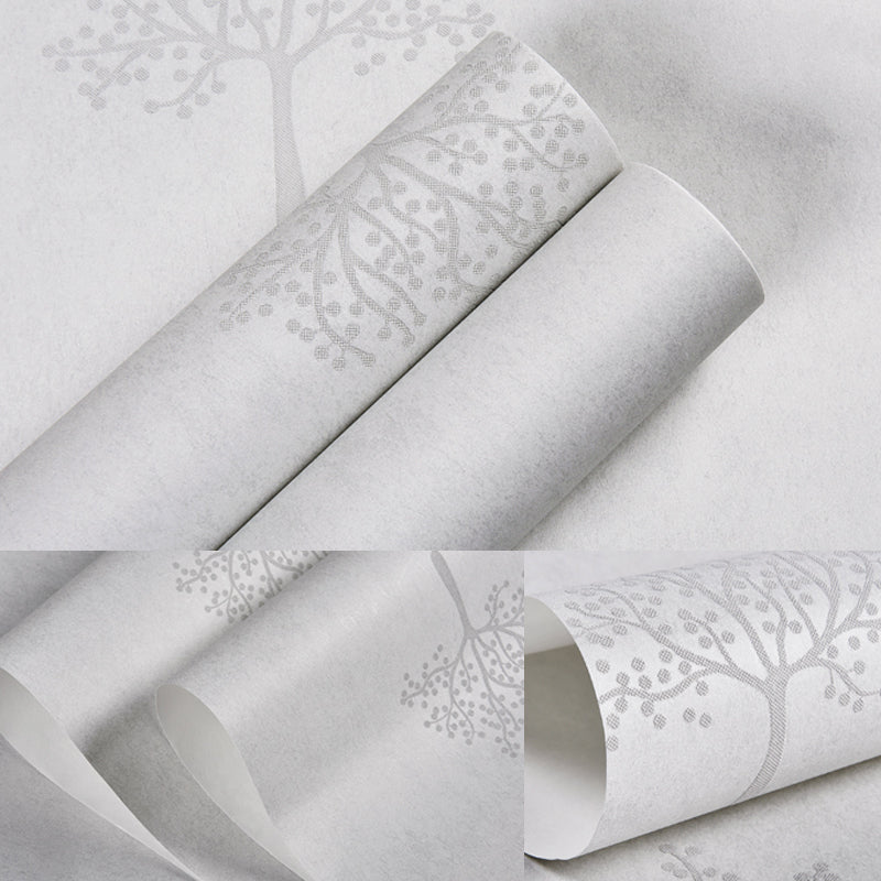 Waterproof Tree Pattern Wallpaper 31' L x 20.5" W Farmhouse Wall Art for Living Room Clearhalo 'Country wall decor' 'Rustic' 'Wallpaper' Wall Decor' 1225294