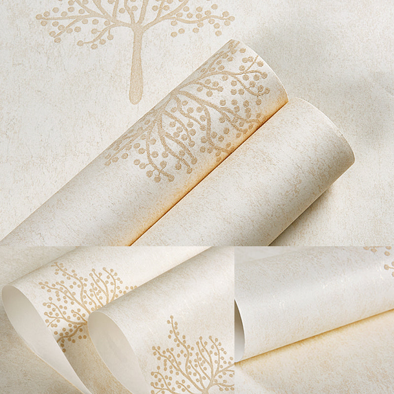 Waterproof Tree Pattern Wallpaper 31' L x 20.5" W Farmhouse Wall Art for Living Room Clearhalo 'Country wall decor' 'Rustic' 'Wallpaper' Wall Decor' 1225298