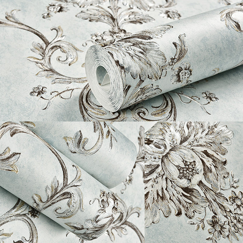 Classic Damask Wallpaper Roll Dark-Color Stain Resistant Wall Art for Living Room Clearhalo 'Wall Decor' 'Wallpaper' 1225352