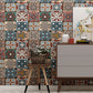 Bohemia Square Wallpaper Roll Multicolored Geometric Wall Covering for Dining Room Clearhalo 'Wall Decor' 'Wallpaper' 1225374