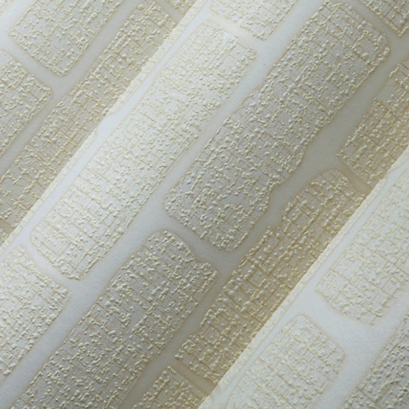 Construction Brick Wallpaper Roll Contemporary Flock Wall Covering in Dark Color Clearhalo 'Modern wall decor' 'Modern' 'Wallpaper' Wall Decor' 1225460