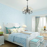Rustic Sprig Print Wallpaper for Dining Room 54.2-sq ft Wall Art in Pastel Color