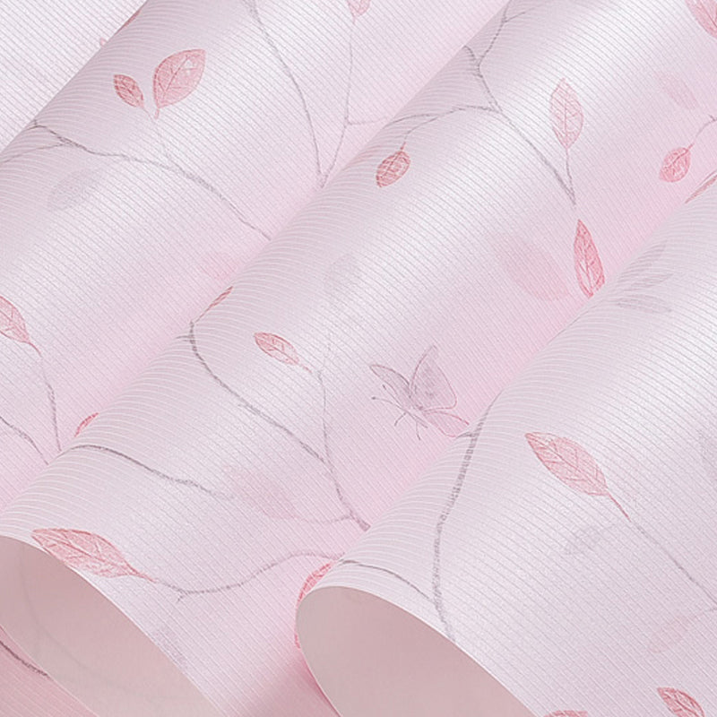 Rustic Sprig Print Wallpaper for Dining Room 54.2-sq ft Wall Art in Pastel Color Clearhalo 'Country wall decor' 'Rustic' 'Wallpaper' Wall Decor' 1225564