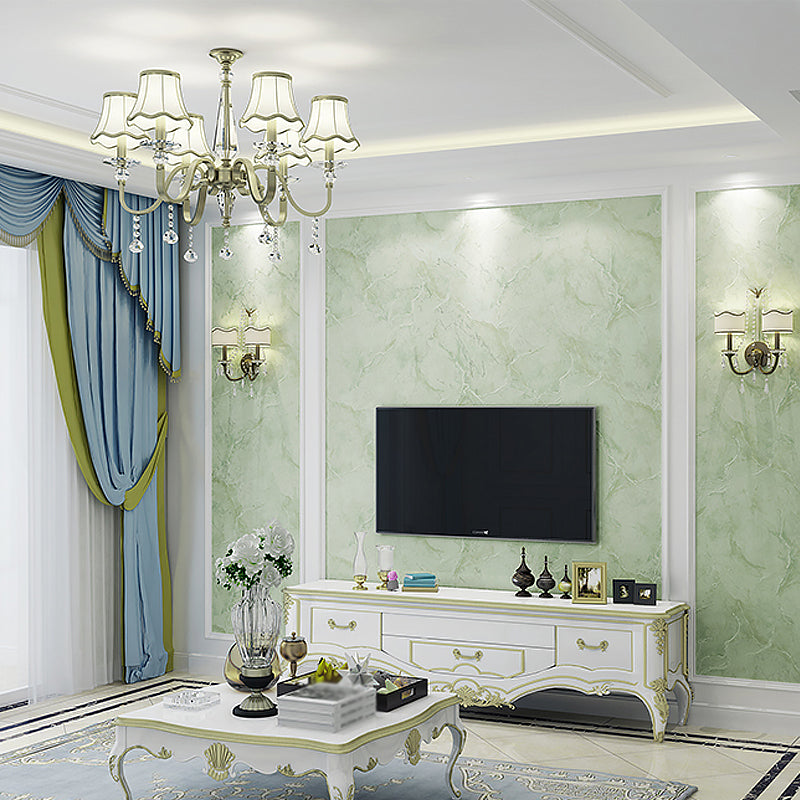 Modern Faux Marble Wallpaper for Living Room 57.1-sq ft Wall Decor in Pastel Color Clearhalo 'Modern wall decor' 'Modern' 'Wallpaper' Wall Decor' 1225616