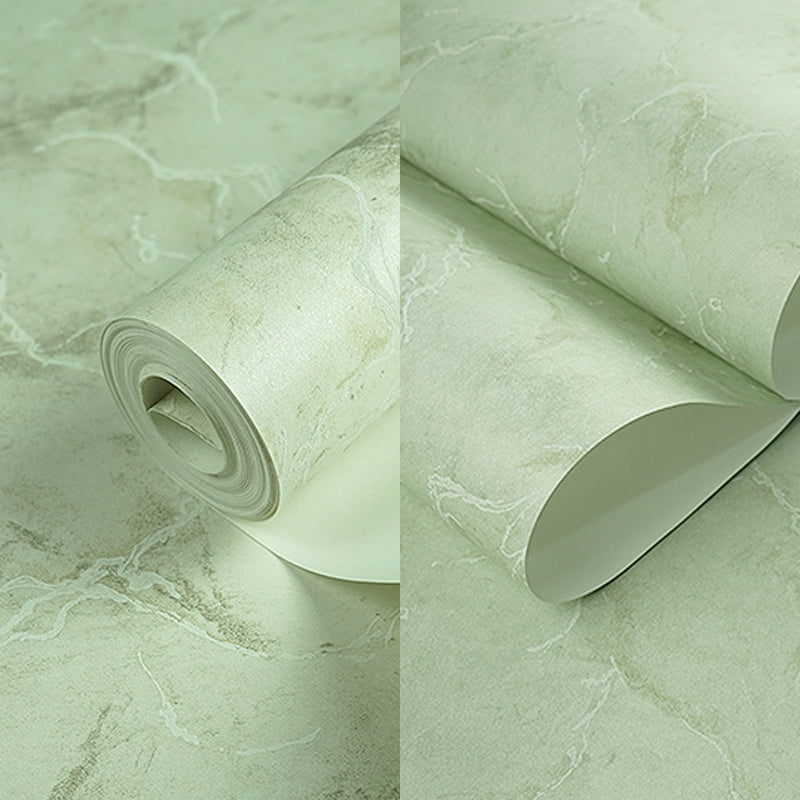 Modern Faux Marble Wallpaper for Living Room 57.1-sq ft Wall Decor in Pastel Color Clearhalo 'Modern wall decor' 'Modern' 'Wallpaper' Wall Decor' 1225617