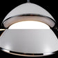 Modern Dome Pendant Light Metal 1 LED White Living Room Hanging Ceiling Light with Acrylic Diffuser in Warm/White Clearhalo 'Ceiling Lights' 'Modern Pendants' 'Modern' 'Pendant Lights' 'Pendants' Lighting' 122591
