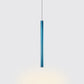 Silver/Red/Blue Metal Slim Ceiling Light Nordic Simple Style Bar Suspension Pendant Light in Warm/White, 12"/19.5"/23.5" High Clearhalo 'Ceiling Lights' 'Modern Pendants' 'Modern' 'Pendant Lights' 'Pendants' Lighting' 122818