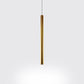 Silver/Red/Blue Metal Slim Ceiling Light Nordic Simple Style Bar Suspension Pendant Light in Warm/White, 12"/19.5"/23.5" High Gold Clearhalo 'Ceiling Lights' 'Modern Pendants' 'Modern' 'Pendant Lights' 'Pendants' Lighting' 122819