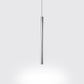 Silver/Red/Blue Metal Slim Ceiling Light Nordic Simple Style Bar Suspension Pendant Light in Warm/White, 12"/19.5"/23.5" High Silver Clearhalo 'Ceiling Lights' 'Modern Pendants' 'Modern' 'Pendant Lights' 'Pendants' Lighting' 122821