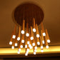 Matchstick Dining Room LED Pendant Light Wood 1/5/7-Light Ceiling Light Fixture with Diffuser in Warm/White Light 32 Wood Clearhalo 'Ceiling Lights' 'Pendant Lights' 'Pendants' Lighting' 122924_cf4a000e-fde4-4d16-9c6a-b6f9d9b4cc10
