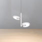 2/4/6 Heads Leaf Suspended Pendant Light Modern Metal Black/White LED Hanging Light for Dining Room in Warm/White/Neutral Light Clearhalo 'Ceiling Lights' 'Modern Pendants' 'Modern' 'Pendant Lights' 'Pendants' Lighting' 123423