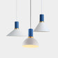 Bowl/Cone/Funnel Metal Hanging Ceiling Light Minimalist 1 Light Blue/Pink/Yellow Pendant Lamp Clearhalo 'Ceiling Lights' 'Modern Pendants' 'Modern' 'Pendant Lights' 'Pendants' Lighting' 124535