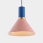 Bowl/Cone/Funnel Metal Hanging Ceiling Light Minimalist 1 Light Blue/Pink/Yellow Pendant Lamp Clearhalo 'Ceiling Lights' 'Modern Pendants' 'Modern' 'Pendant Lights' 'Pendants' Lighting' 124538