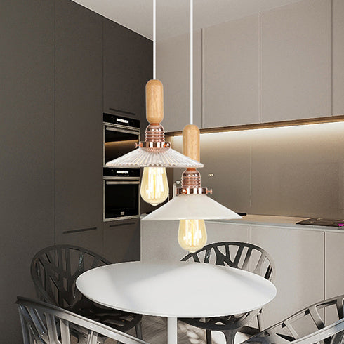 Globe/Cone/Small Bell Pendant Lighting Vintage Clear Glass 1 Light Rose Gold/Chrome Hanging Lamp with Adjustable Cord Clearhalo 'Ceiling Lights' 'Glass shade' 'Glass' 'Modern Pendants' 'Modern' 'Pendant Lights' 'Pendants' Lighting' 125291