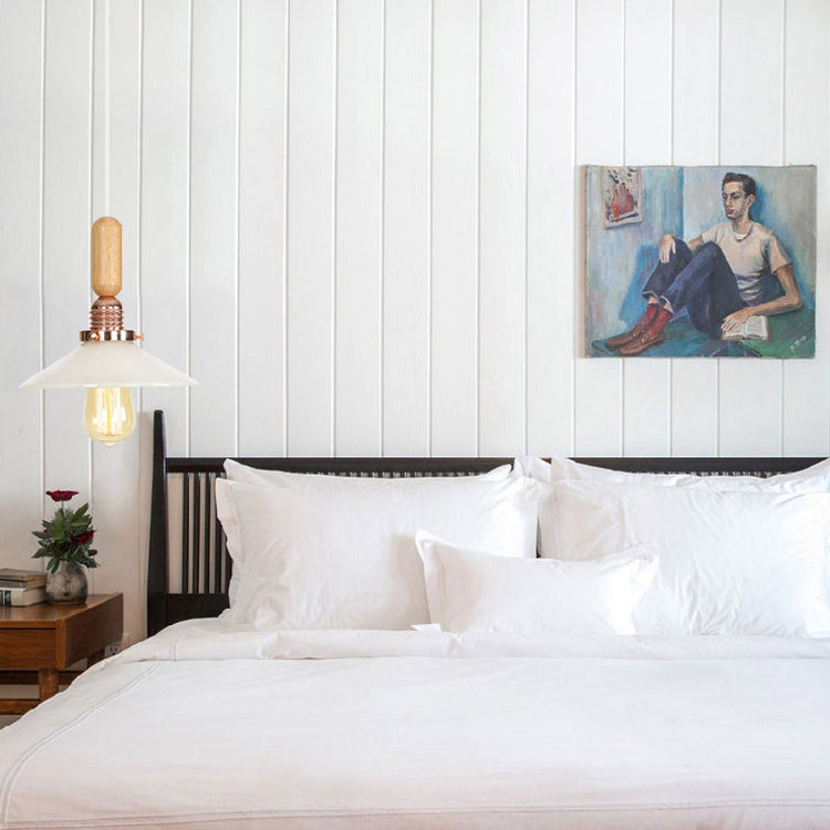 Globe/Cone/Small Bell Pendant Lighting Vintage Clear Glass 1 Light Rose Gold/Chrome Hanging Lamp with Adjustable Cord Clearhalo 'Ceiling Lights' 'Glass shade' 'Glass' 'Modern Pendants' 'Modern' 'Pendant Lights' 'Pendants' Lighting' 125293