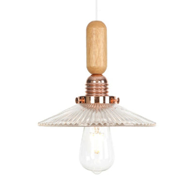Globe/Cone/Small Bell Pendant Lighting Vintage Clear Glass 1 Light Rose Gold/Chrome Hanging Lamp with Adjustable Cord Rose Gold F Clearhalo 'Ceiling Lights' 'Glass shade' 'Glass' 'Modern Pendants' 'Modern' 'Pendant Lights' 'Pendants' Lighting' 125295