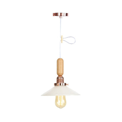 Globe/Cone/Small Bell Pendant Lighting Vintage Clear Glass 1 Light Rose Gold/Chrome Hanging Lamp with Adjustable Cord Clearhalo 'Ceiling Lights' 'Glass shade' 'Glass' 'Modern Pendants' 'Modern' 'Pendant Lights' 'Pendants' Lighting' 125296
