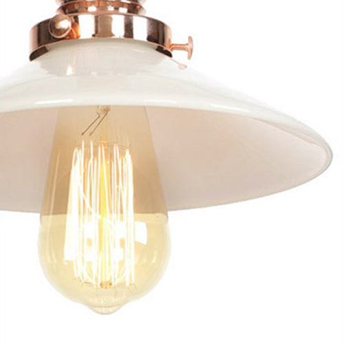 Globe/Cone/Small Bell Pendant Lighting Vintage Clear Glass 1 Light Rose Gold/Chrome Hanging Lamp with Adjustable Cord Clearhalo 'Ceiling Lights' 'Glass shade' 'Glass' 'Modern Pendants' 'Modern' 'Pendant Lights' 'Pendants' Lighting' 125299