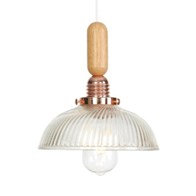 Globe/Cone/Small Bell Pendant Lighting Vintage Clear Glass 1 Light Rose Gold/Chrome Hanging Lamp with Adjustable Cord Rose Gold H Clearhalo 'Ceiling Lights' 'Glass shade' 'Glass' 'Modern Pendants' 'Modern' 'Pendant Lights' 'Pendants' Lighting' 125312