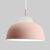 Macaron Loft Bowl Pendant Lamp Single Bulb Aluminum Hanging Light for Nursing Room Pink Clearhalo 'Ceiling Lights' 'Modern Pendants' 'Modern' 'Pendant Lights' 'Pendants' Lighting' 126426