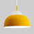 Macaron Loft Bowl Pendant Lamp Single Bulb Aluminum Hanging Light for Nursing Room Yellow Clearhalo 'Ceiling Lights' 'Modern Pendants' 'Modern' 'Pendant Lights' 'Pendants' Lighting' 126427