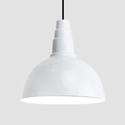 Nordic Style Bowl Hanging Light with Adjustable 1 Light Metal Hanging Light for Office Study Room White Clearhalo 'Ceiling Lights' 'Modern Pendants' 'Modern' 'Pendant Lights' 'Pendants' Lighting' 126862