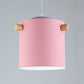 Candy Colored Cylindrical Suspension Light One Light Macaron Aluminum Blue/Green/Pink/White/Yellow Pendant Light for Corridor Pink 7" Clearhalo 'Ceiling Lights' 'Modern Pendants' 'Modern' 'Pendant Lights' 'Pendants' Lighting' 126937