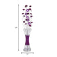 LED Slim Column Bloom Floor Lamp Art Decor Purple Aluminum Standing Lighting in Warm/White Light Clearhalo 'Floor Lamps' 'Lamps' Lighting' 1272304