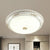 Bowl Corridor Ceiling Flush Light Vintage Frosted Glass 14"/16"/19.5" W LED White Flush Mount Lamp