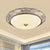 Silver Scalloped Flush Mount Traditional Frosted White Glass Foyer 14"/19.5" Wide LED Ceiling Light Silver Clearhalo 'Ceiling Lights' 'Close To Ceiling Lights' 'Close to ceiling' 'Flush mount' Lighting' 1272718