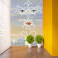 Full-Size Surreal Wall Paper Murals Pastel Color Rene Magritte Sheherazade Painting Wall Decor, Custom Print Clearhalo 'Wall Decor' 'Wall Mural' 1273682