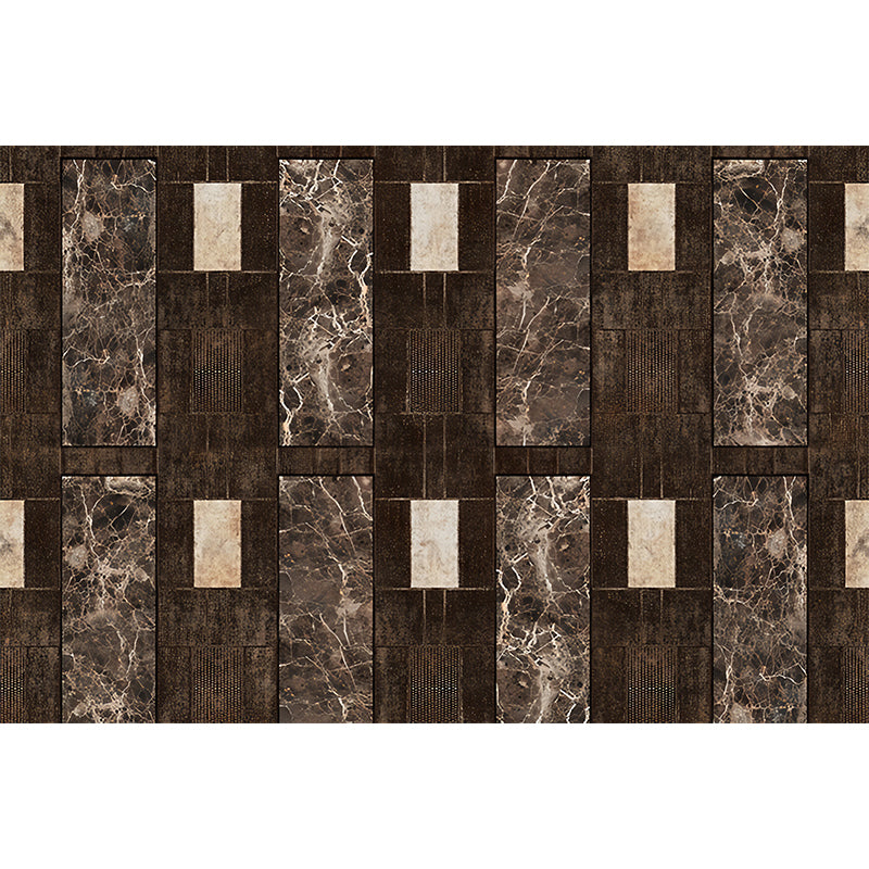 Dark Brown Marble Wallpaper Murals Moisture Resistant Rustic Living Room Wall Art Clearhalo 'Wall Decor' 'Wall Mural' 1273831