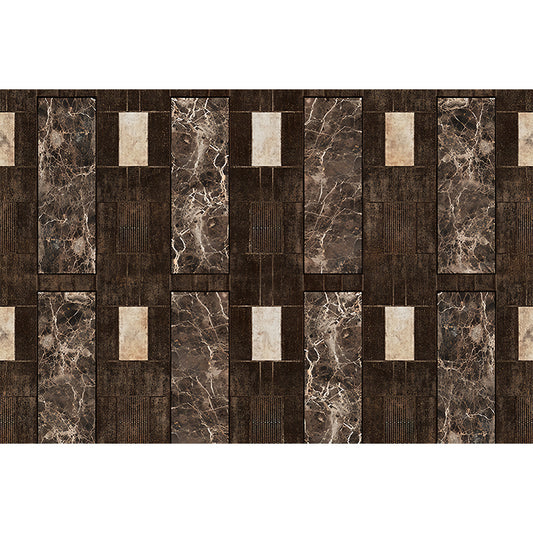 Dark Brown Marble Wallpaper Murals Moisture Resistant Rustic Living Room Wall Art Clearhalo 'Wall Decor' 'Wall Mural' 1273831