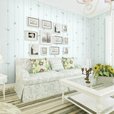 Light Blue Peonies Wallpaper Flower Rustic Stain-Proof Wall Decoration for Bedroom Light Blue