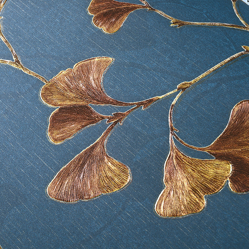 Rural Ginkgo Leaf Wallpaper Roll for Living Room 57.1-sq ft Wall Covering in Pastel Color Clearhalo 'Country wall decor' 'Rustic' 'Wallpaper' Wall Decor' 1274278