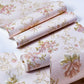 Washable Peonies Print Wallpaper Non-Woven Fabric Rustic Wall Decor for Living Room Clearhalo 'Country wall decor' 'Rustic' 'Wallpaper' Wall Decor' 1274313