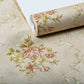 Washable Peonies Print Wallpaper Non-Woven Fabric Rustic Wall Decor for Living Room Clearhalo 'Country wall decor' 'Rustic' 'Wallpaper' Wall Decor' 1274316