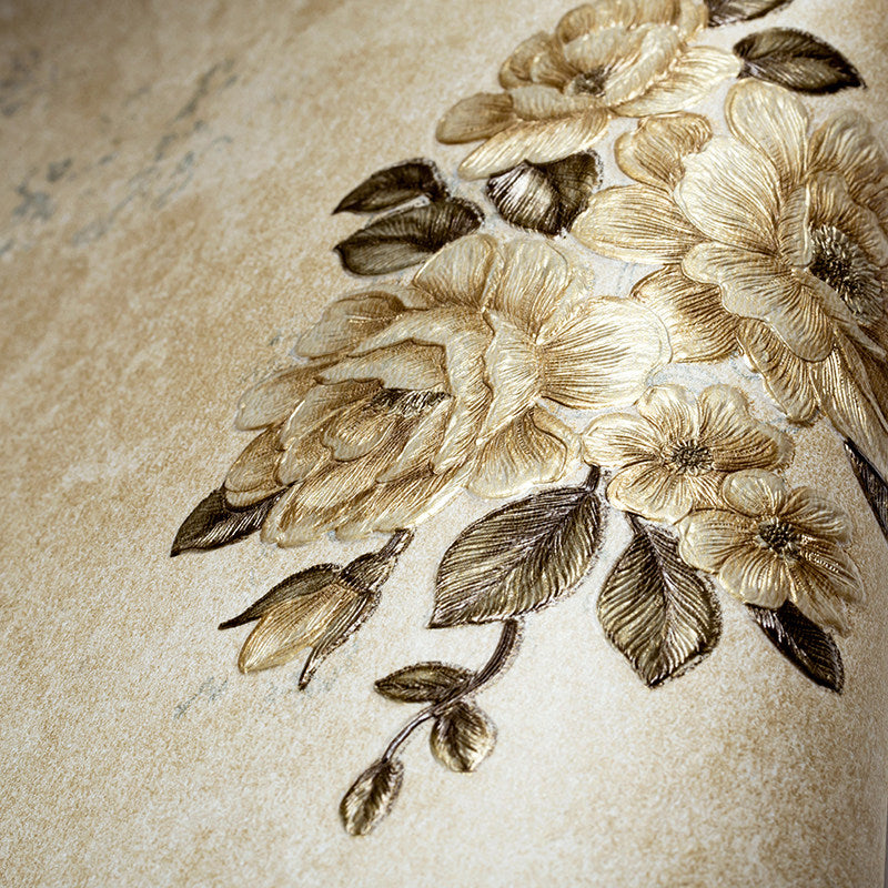 Elegant Blossoming Peony Wallpaper for Bedroom Flower Wall Covering, 33' L x 20.5" W Clearhalo 'Country wall decor' 'Rustic' 'Wallpaper' Wall Decor' 1274320