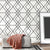 Geo Lattice Wallpaper Roll Contemporary Smooth Surface Wall Decoration in Light Color Black-White Clearhalo 'Modern wall decor' 'Modern' 'Wallpaper' Wall Decor' 1274355