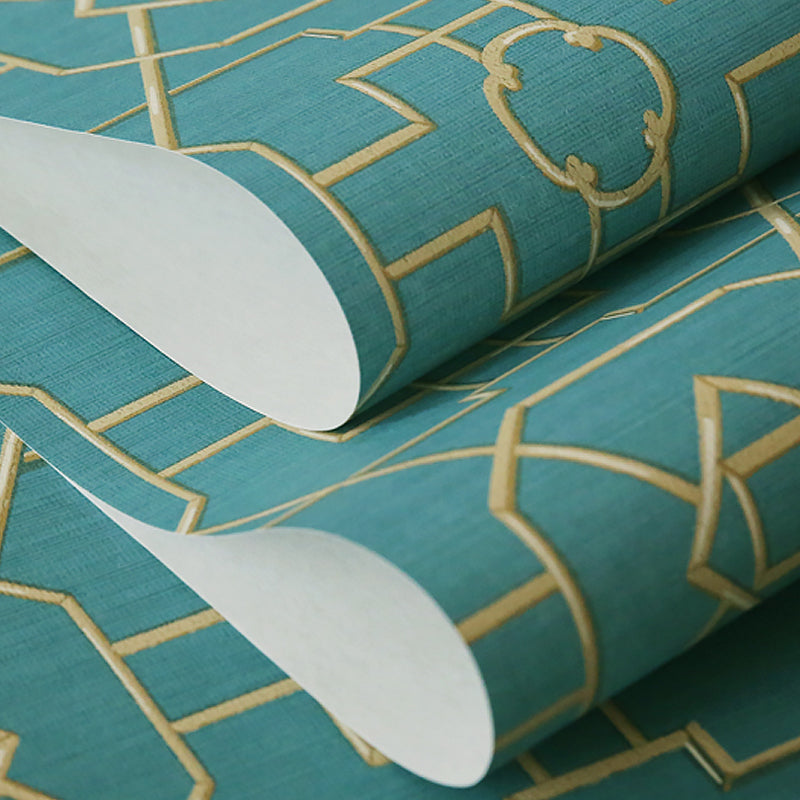 Waterproof Geometric Wallpaper Non-Woven Fabric Modern Style Wall Art for Bedroom Clearhalo 'Modern wall decor' 'Modern' 'Wallpaper' Wall Decor' 1274369