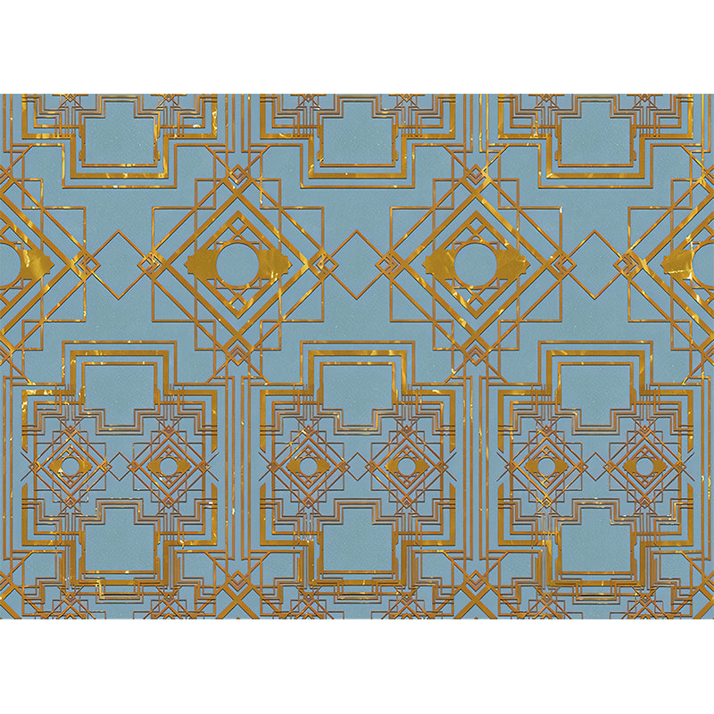 Contemporary Geometric Wall Mural Decal for Living Room Customized Wall Covering in Dark Color Clearhalo 'Wall Decor' 'Wall Mural' 1274468