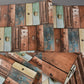 Industrial Wood Box Wallpaper for Restaurant 57.1-sq ft Wall Covering in Dark Color Clearhalo 'Industrial wall decor' 'Industrial' 'Wallpaper' Wall Decor' 1274532