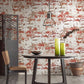 Construction Fade Brick Wallpaper Roll Industrial Non-Woven Wall Art in Light Color Red Clearhalo 'Industrial wall decor' 'Industrial' 'Wallpaper' Wall Decor' 1274619