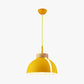 Nordic 1 Light Suspension Light with Metal Shade Pink/White/Black Dome Ceiling Pendant Light Yellow Clearhalo 'Ceiling Lights' 'Modern Pendants' 'Modern' 'Pendant Lights' 'Pendants' Lighting' 127603