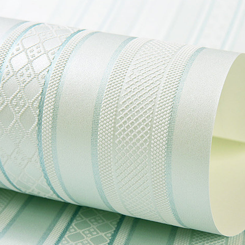 Pastel Color Striped Wallpaper Roll Water-Proof Contemporary Living Room Wall Art Clearhalo 'Modern wall decor' 'Modern' 'Wallpaper' Wall Decor' 1276626