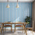 Simplicity Stripe Wallpaper for Dining Room 57.1-sq ft Wall Covering in Soft Color Sky Blue Clearhalo 'Modern wall decor' 'Modern' 'Wallpaper' Wall Decor' 1276643
