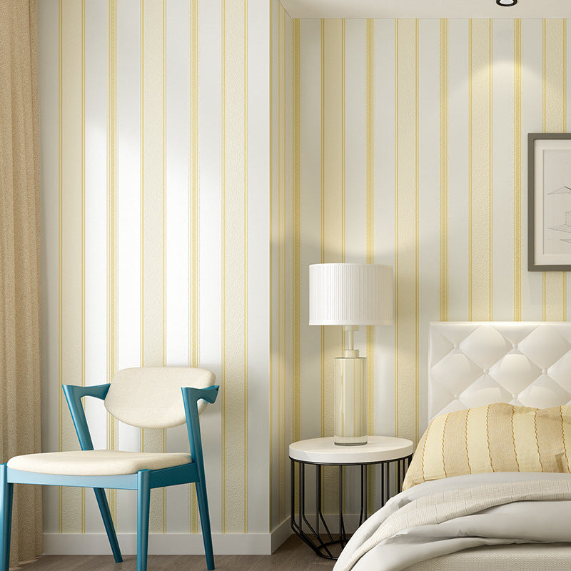 Simplicity Stripe Wallpaper for Dining Room 57.1-sq ft Wall Covering in Soft Color Beige Clearhalo 'Modern wall decor' 'Modern' 'Wallpaper' Wall Decor' 1276646