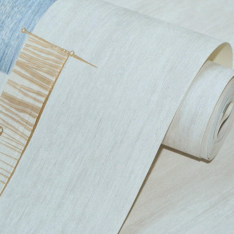 Smooth Pastel Color Wallpaper Modern Geometric Pattern Wall Covering, 31' x 20.5" Clearhalo 'Modern wall decor' 'Modern' 'Wallpaper' Wall Decor' 1276707